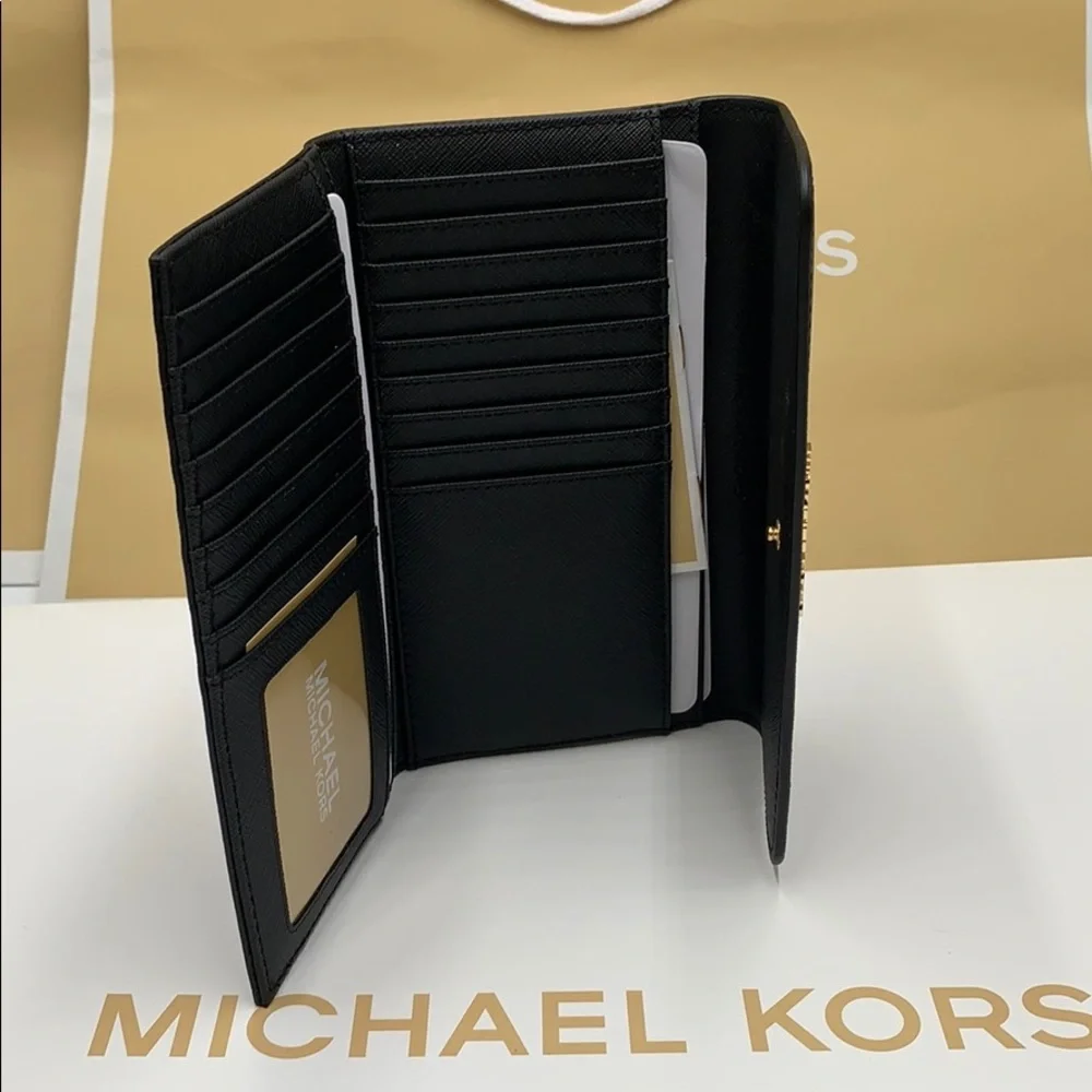 Michael Kors Jet Set Travel Lg Trifold Wallet